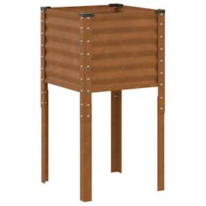 vidaXL aia lillepott 45 x 45 x 88 cm ilmastikukindel teras