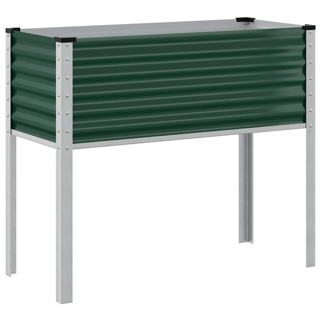 vidaXL Zahradní truhlík zelený 100x45x90 cm ocel