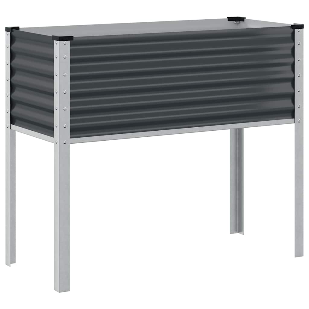 vidaXL Zahradní truhlík antracitový 100 x 45 x 90 cm ocel