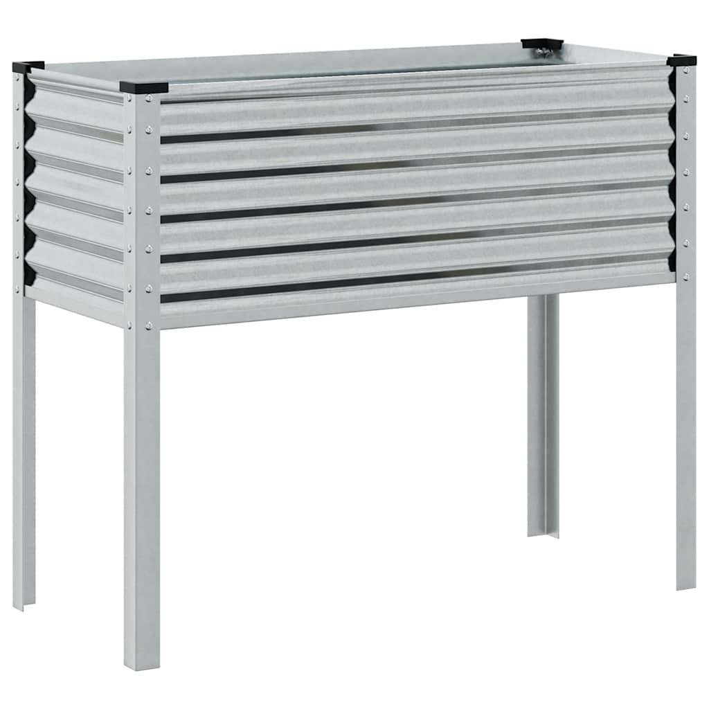 vidaXL Zahradní truhlík 100 x 45 x 90  cm pozinkovaná ocel