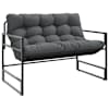 vidaXL aiapink koos istmepadjaga, antratsiithall, 113 cm, teras
