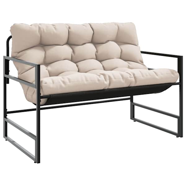 vidaXL aiapink koos istmepadjaga, pruunikashall, 113 cm, teras