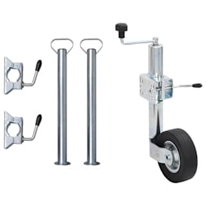 vidaXL haagise tugiratas 60 mm 2 tugitoru ja 3 klambriga