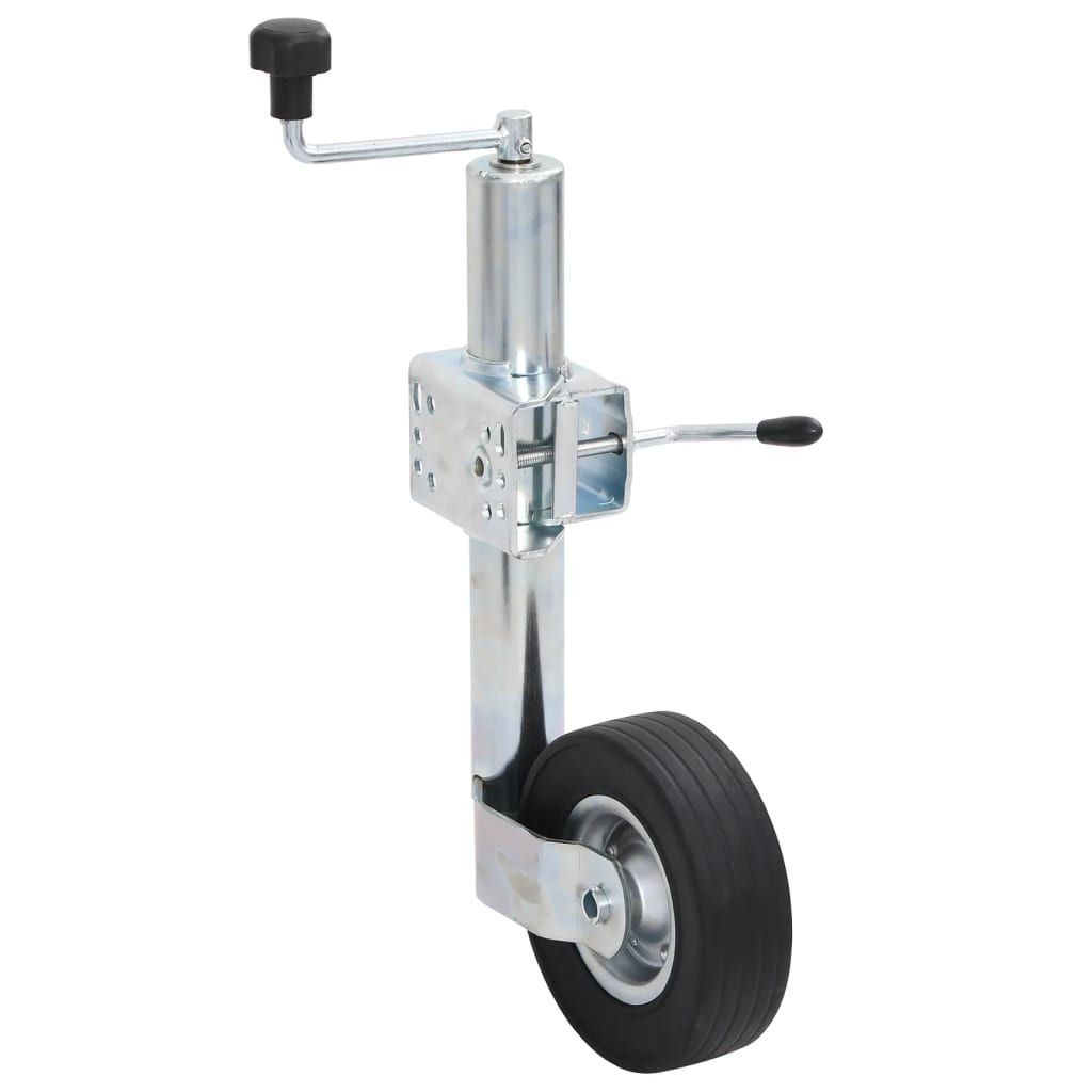 vidaXL Roată manevră remorcă 60 mm 2 tub susținere/3 cleme despicate