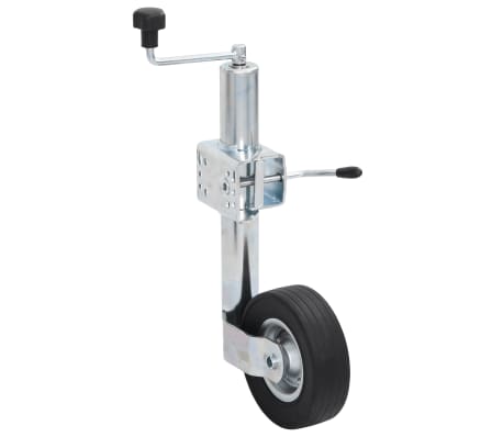 vidaXL Roue jockey 60 mm avec 1 pince fendue et cales de roue
