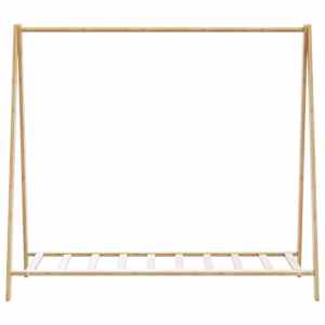 Stojan na oblečení s policemi 106x34x102 cm bambus - obrázek 4