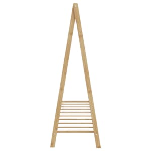 Stojan na oblečení s policemi 106x34x102 cm bambus - obrázek 5