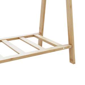 Stojan na oblečení s policemi 106x34x102 cm bambus - obrázek 8