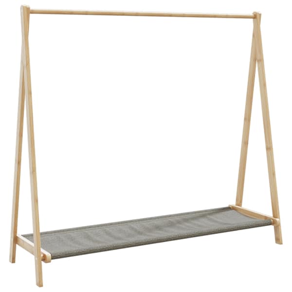 vidaXL riiulitega riidenagi, 106x34x102 cm, bambus
