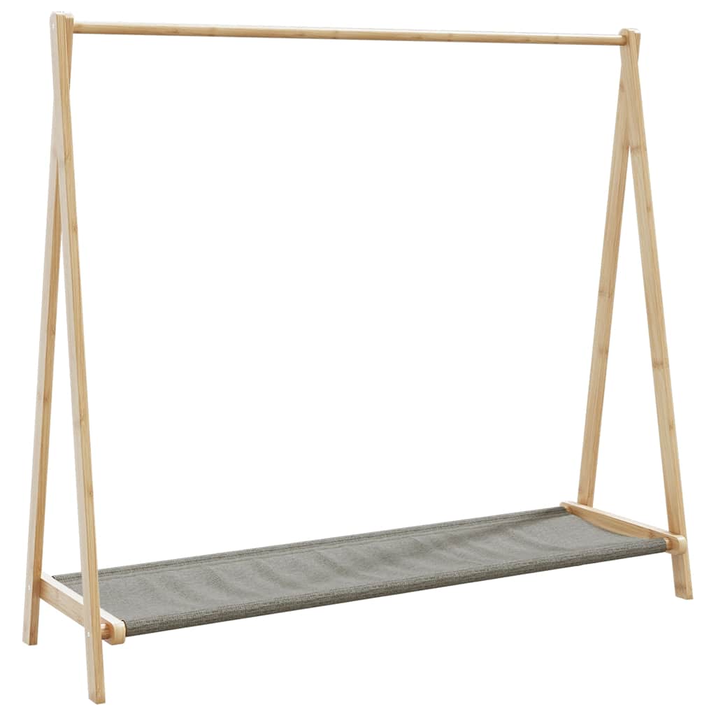 vidaXL Vaateteline hyllyillä 106x34x102 cm bambu