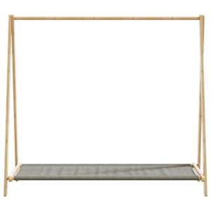 Stojan na oblečení s policemi 106x34x102 cm bambus - obrázek 4