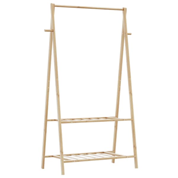 vidaXL riiulitega riidenagi, 96x45,5x150,5 cm, bambus