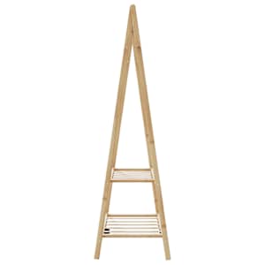 Stojan na oblečení s policemi 96x45,5x150,5 cm bambus - obrázek 5