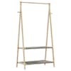 vidaXL riiulitega riidenagi, 96x45,5x150,5 cm, bambus