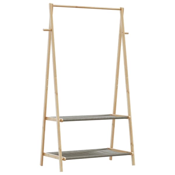 vidaXL riiulitega riidenagi, 96x45,5x150,5 cm, bambus