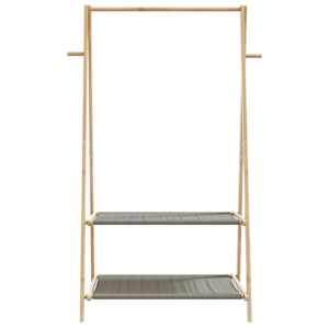 Stojan na oblečení s policemi 96x45,5x150,5 cm bambus - obrázek 4