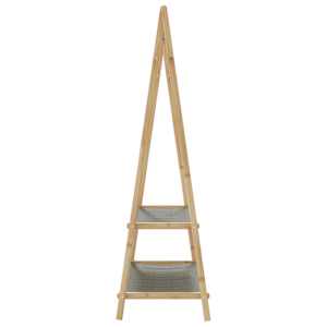 Stojan na oblečení s policemi 96x45,5x150,5 cm bambus - obrázek 5