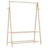 vidaXL riiulitega riidenagi, 132x45,5x150,5 cm, bambus