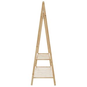 Stojan na oblečení s policemi 132x45,5x150,5 cm bambus - obrázek 5