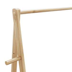 Stojan na oblečení s policemi 132x45,5x150,5 cm bambus - obrázek 7