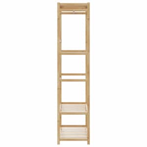 Stojan na oblečení s policemi 80x40x175 cm bambus - obrázek 4