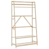 vidaXL riiulitega riideriiul 110x40x180 cm bambusest