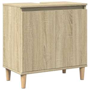 Skříňka pod umyvadlo dub sonoma 58x33x60 cm kompozitní dřevo - obrázek 2