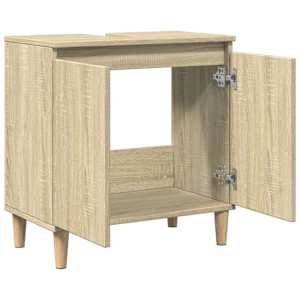 Skříňka pod umyvadlo dub sonoma 58x33x60 cm kompozitní dřevo - obrázek 7
