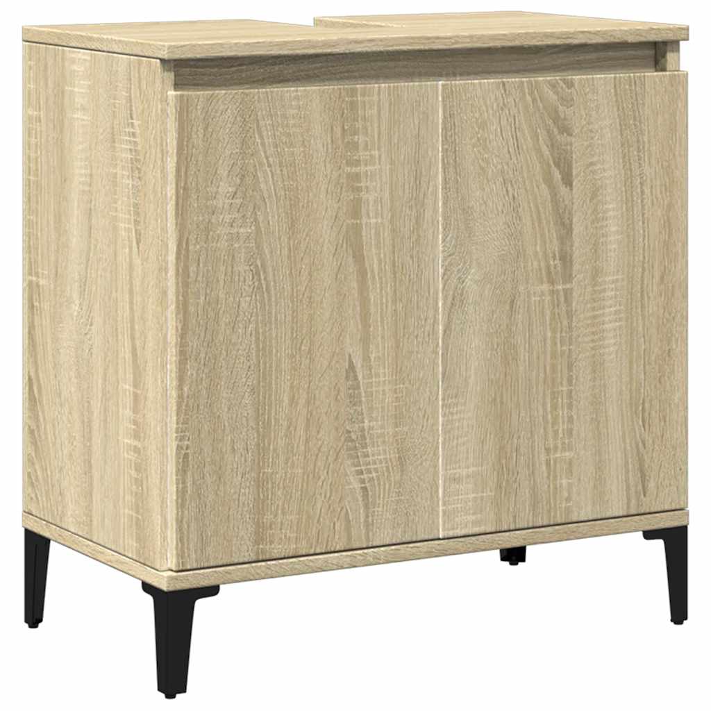 vidaXL Skříňka pod umyvadlo dub sonoma 58x33x60 cm kompozitní dřevo