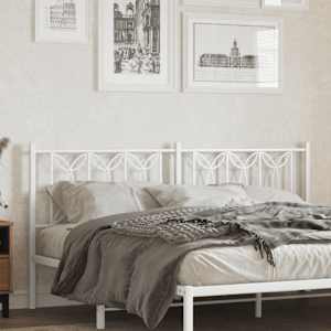 Kovinsko nadomestno vzglavje belo 180 cm