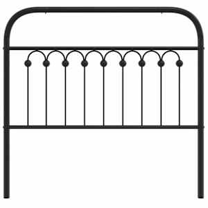 Kovové náhradní čelo postele černé 100 cm - obrázek 4