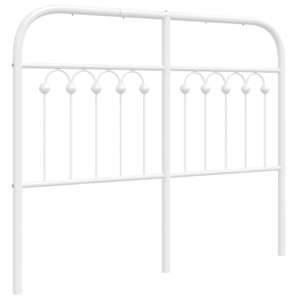 Kovové náhradní čelo postele bílé 120 cm - obrázek 2