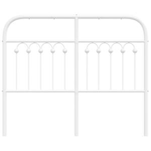 Kovové náhradní čelo postele bílé 120 cm - obrázek 4