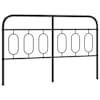 vidaXL metallist vahetatav voodipeats, must, 150 cm