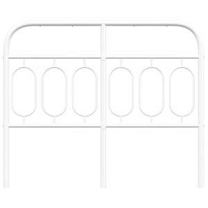 Kovové náhradní čelo postele bílé 120 cm - obrázek 4