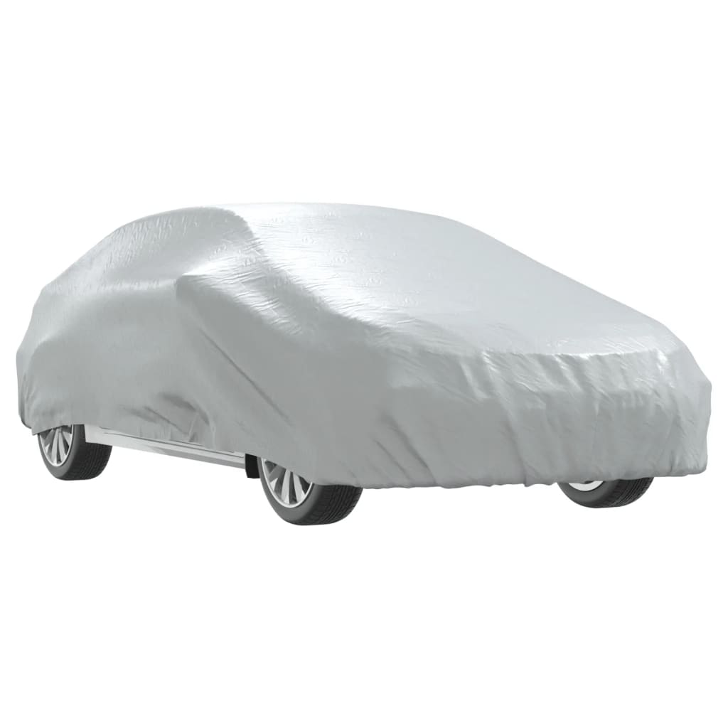 vidaXL Autopotah pro sedan s popruhy na přezky celý stříbrný L