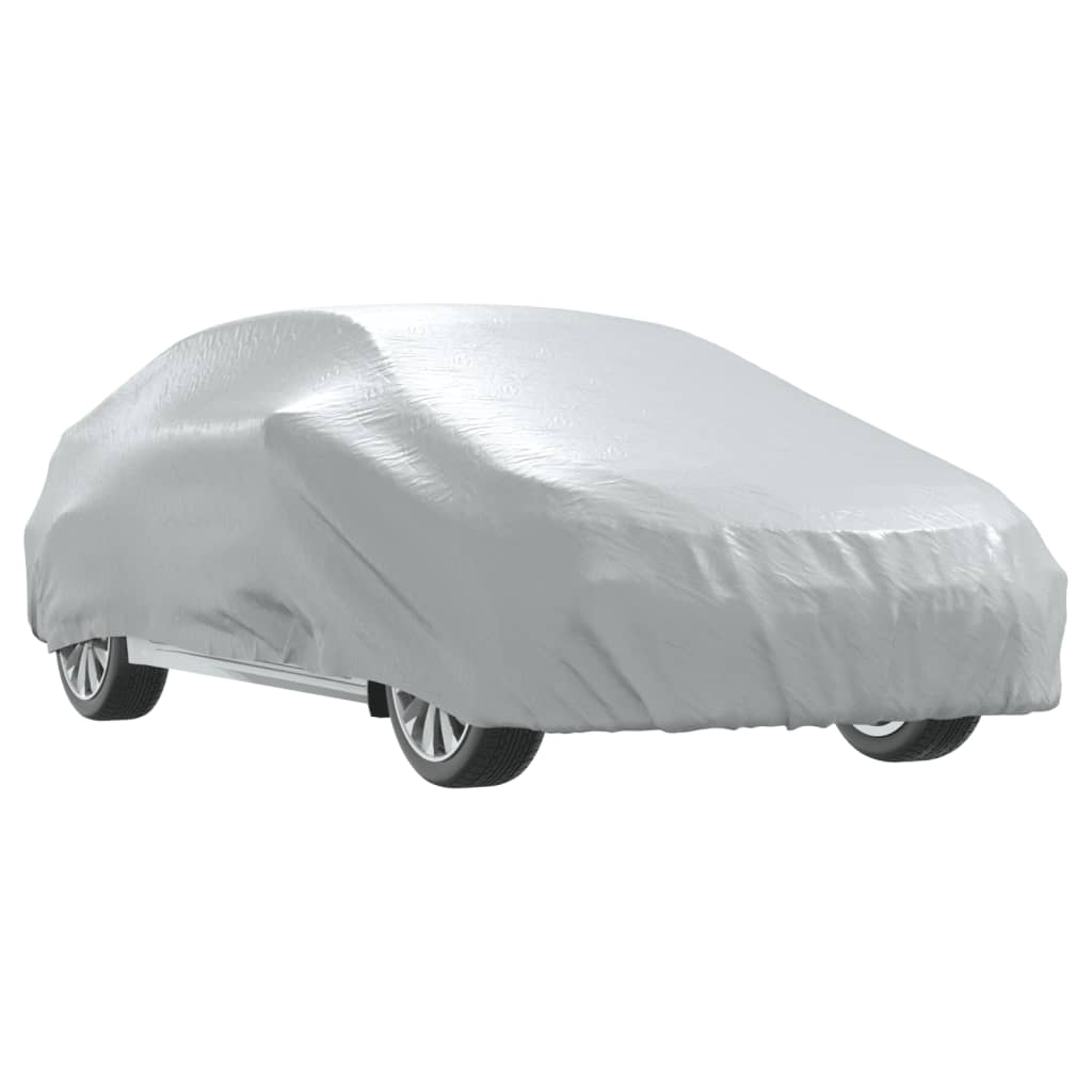 vidaXL Autopotah pro sedan s popruhy na přezky celý stříbrný XXL