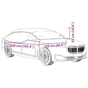Poloviční autopotah s háčky stříbrný M - obrázek 9