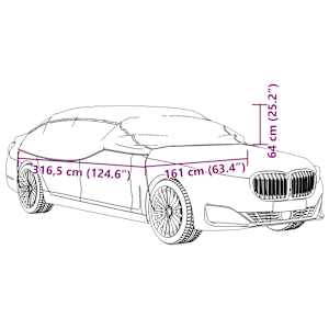 Poloviční autopotah s háčky stříbrný XL - obrázek 9