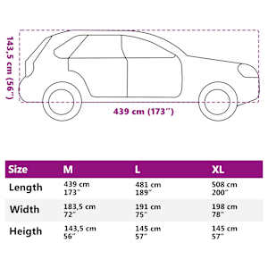 Autopotah pro SUV celý šedý M netkaná textilie - obrázek 11