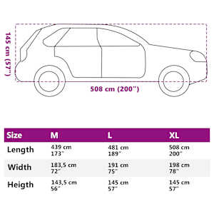 Autopotah pro SUV celý šedý XL netkaná textilie - obrázek 11