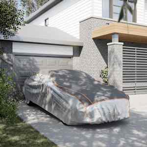 Avto prevleka za limuzino zaščita pred točo L siva in srebrna