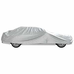 Autopotah pro sedan s popruhy na přezky celý stříbrný M PEVA - obrázek 6