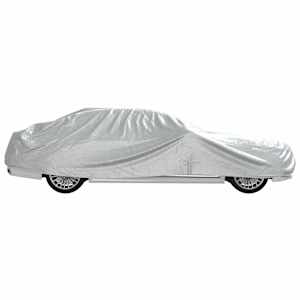 Autopotah pro sedan s popruhy na přezky celý stříbrný XXL PEVA - obrázek 6