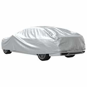 Autopotah pro sedan s popruhy na přezky celý stříbrný XXL PEVA - obrázek 7