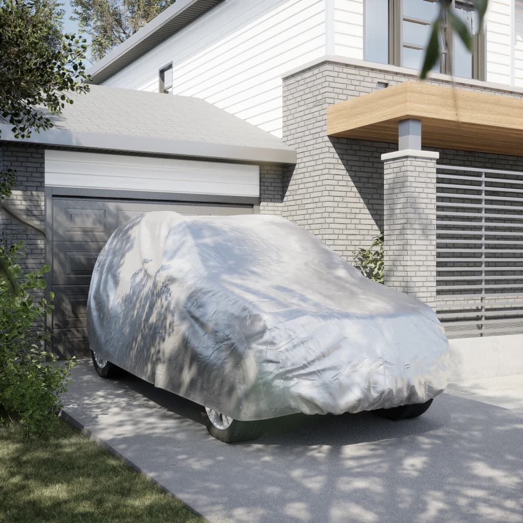 vidaXL Husă auto SUV, curele cu cataramă, complet, argintiu L PEVA