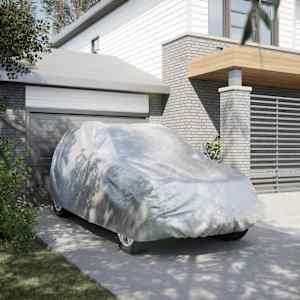 Avtomobilska prevleka za SUV s sponkami srebrna L PEVA