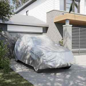 Avtomobilska prevleka za SUV s sponkami srebrna XL PEVA