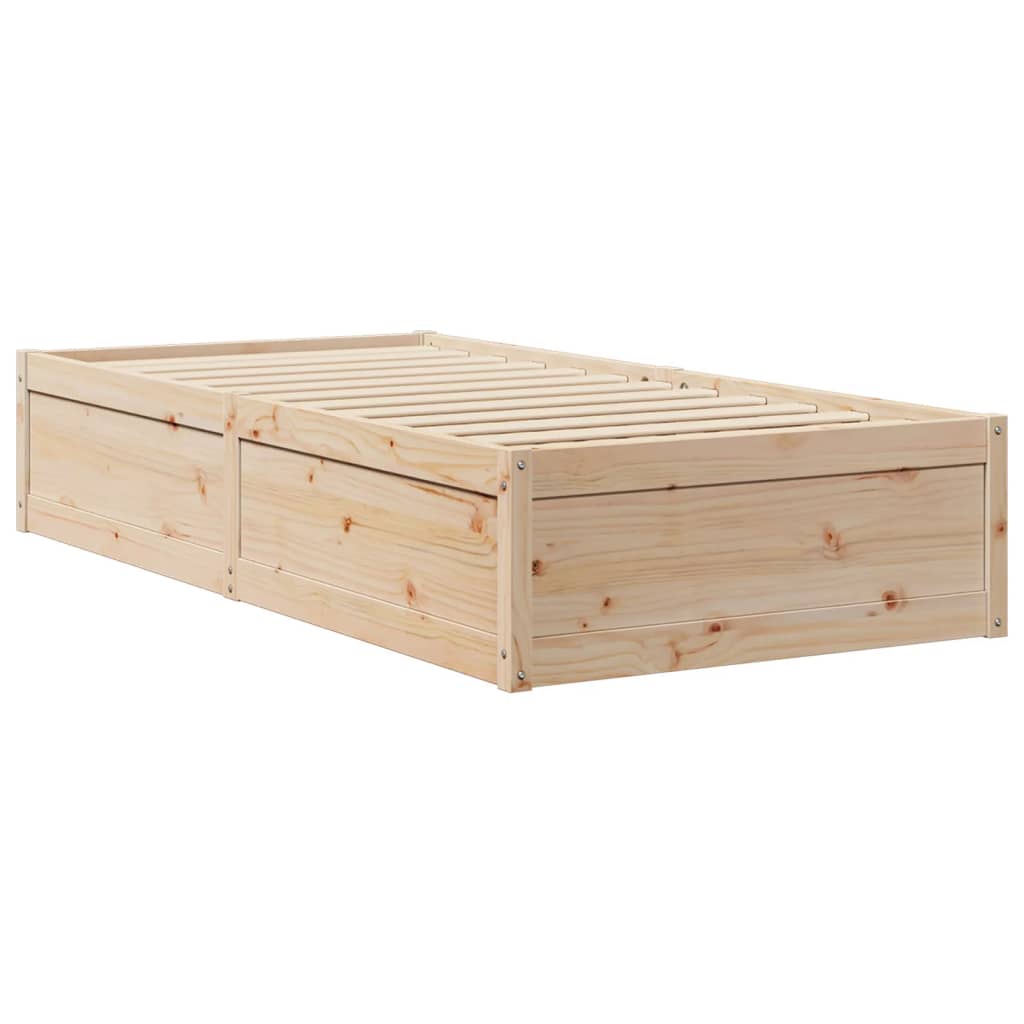 vidaXL Bedframe zonder matras massief grenenhout 90x200 cm afbeelding