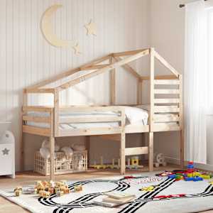 Streha za otroško posteljo 198x97x113 cm trdna borovina